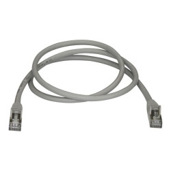 StarTech.com Cavo di Rete Ethernet Cat6a - Cavo Schermato STP da 1m - Cavo RJ45 Antigroviglio - Grigio - Cavo patch - RJ-45 (M)