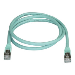 StarTech.com Cavo di Rete Ethernet Cat6a - Cavo Schermato STP da 1m - Cavo RJ45 Antigroviglio - Turchese - Cavo patch - RJ-45 (