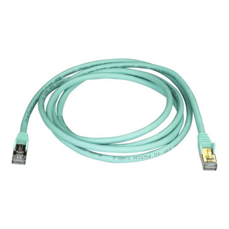 StarTech.com Cavo di Rete Ethernet Cat6a - Cavo Schermato STP da 2m - Cavo RJ45 Antigroviglio - Turchese - Cavo patch - RJ-45 (