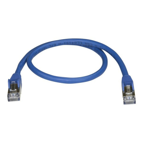 StarTech.com Cavo di Rete Ethernet Cat6a - Cavo Schermato STP da 50cm - Cavo RJ45 Antigroviglio - Blu - Cavo patch - RJ-45 (M) 