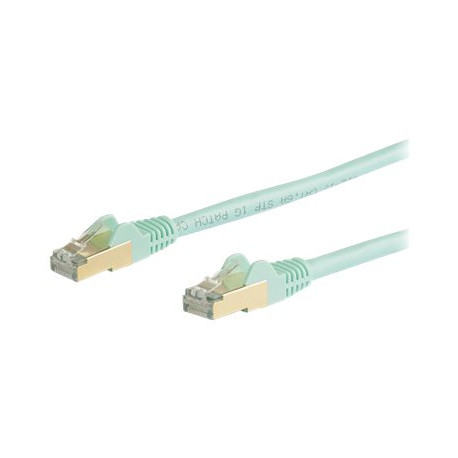 StarTech.com Cavo di rete Ethernet RJ45 CAT6a da 10m - Acqua - Cavo in rame - Cavo Network (6ASPAT10MAQ) - Cavo patch - RJ-45 (