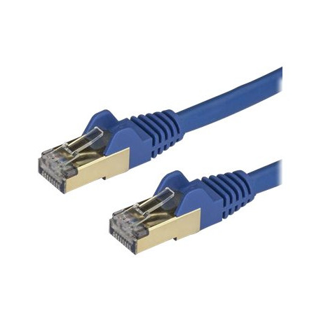 StarTech.com Cavo di rete Ethernet RJ45 CAT6a da 7.5m - Blu - Cavo in rame - Cavo Network (6ASPAT750CMBL) - Cavo patch - RJ-45 