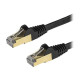 StarTech.com Cavo di rete Ethernet RJ45 CAT6a da 7.5m - Nero - Cavo in rame - Cavo Network (6ASPAT750CMBK) - Cavo patch - RJ-45