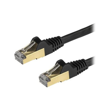 StarTech.com Cavo di rete Ethernet RJ45 CAT6a da 7.5m - Nero - Cavo in rame - Cavo Network (6ASPAT750CMBK) - Cavo patch - RJ-45