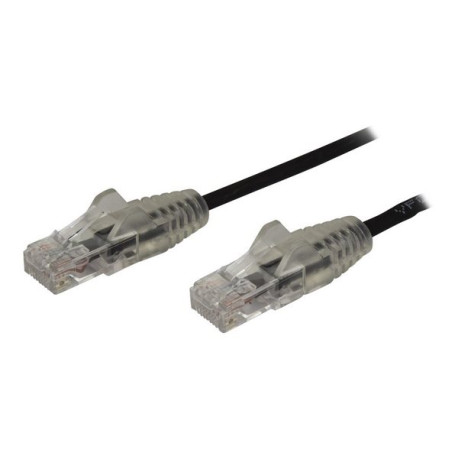 StarTech.com Cavo di Rete Ethernet Snagless CAT6 da 1,5m - Cavo Patch antigroviglio slim RJ45 - Nero (N6PAT150CMBKS) - Cavo pat