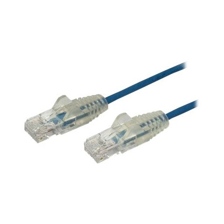 StarTech.com Cavo di Rete Ethernet Snagless CAT6 da 1m - Cavo Patch antigroviglio slim RJ45 - Blu - Cavo patch - RJ-45 (M) a RJ