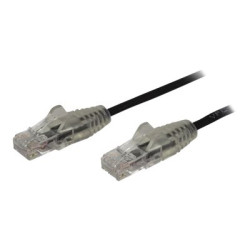 StarTech.com Cavo di Rete Ethernet Snagless CAT6 da 1m - Cavo Patch antigroviglio slim RJ45 - Nero - Cavo patch - RJ-45 (M) a R