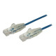 StarTech.com Cavo di Rete Ethernet Snagless CAT6 da 2,5m - Cavo Patch antigroviglio slim RJ45 - Blu - Cavo patch - RJ-45 (M) a 