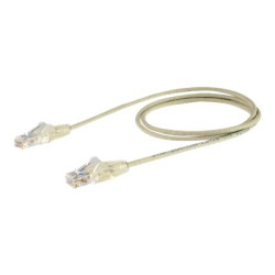 StarTech.com Cavo di Rete Ethernet Snagless CAT6 da 2,5m - Cavo Patch antigroviglio slim RJ45 - Grigio - Cavo patch - RJ-45 (M)