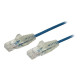 StarTech.com Cavo di Rete Ethernet Snagless CAT6 da 50cm - Cavo Patch antigroviglio slim RJ45 - Blu - Cavo patch - RJ-45 (M) a 