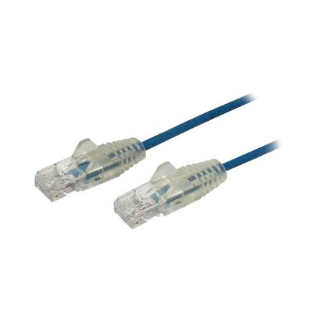 StarTech.com Cavo di Rete Ethernet Snagless CAT6 da 50cm - Cavo Patch antigroviglio slim RJ45 - Blu - Cavo patch - RJ-45 (M) a 