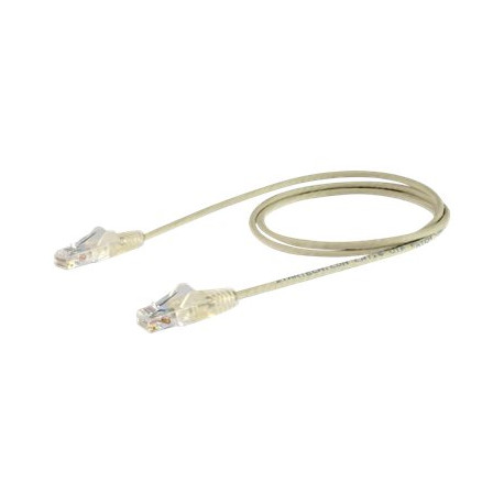 StarTech.com Cavo di Rete Ethernet Snagless CAT6 da 50cm - Cavo Patch antigroviglio slim RJ45 - Grigio - Cavo patch - RJ-45 (M)