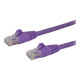 StarTech.com Cavo di Rete Viola da 0,5m Cat6 UTP Ethernet Gigabit RJ45 Antigroviglio - 50cm - Cavo di rete - RJ-45 (M) a RJ-45 