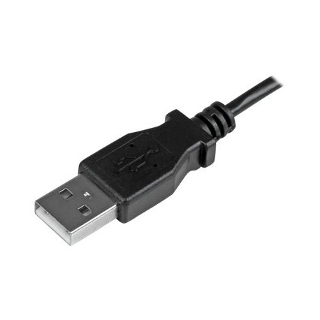 StarTech.com Cavo di ricarica e sincronizzazione micro USB da 1 m - USB-A a Micro B ad angolo sinistro - M/M - 0,25mm² - Cavo U