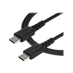 StarTech.com Cavo di ricarica USB-C di 2 m - Fibra aramidica e Protezione EMI - Guaina TPE - Nero  (RUSB2CC2MB) - Cavo USB - US