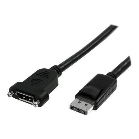 StarTech.com Cavo DisplayPort a Pannello da 1m - 4K x 2K - Adattatore DisplayPort 1.2 da Maschio a Femmina - Cavo Prolunga DP c