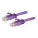 StarTech.com Cavo Ethernet CAT 6 UTP  da 7.5 m - Cavo di rete Gigabit antigrovigio 24 AWG - Viola (N6PATC750CMPL) - Cavo patch 