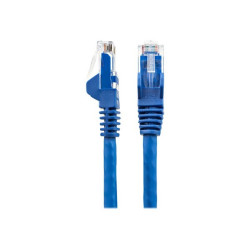 StarTech.com Cavo Ethernet Cat 6 UTP da 50cm - Cavo di rete lan Cat6 10 Gbps 100W PoE LSZH - Cavo patch antigroviglio Blu (N6LP