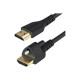 StarTech.com Cavo HDMI 2.0 da 2m con vite di bloccaggio - Cavetto HDMI 4K60Hz HDR - Filo HDMI con Ethernet ad alta velocità M/M