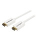 StarTech.com Cavo HDMI ad alta velocità da 2 m - Cavo Ultra HD 4k x 2k a parete CL3 bianco - HDMI a HDMI - M/M - Cavo HDMI - HD