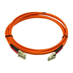 StarTech.com Cavo in fibra ottica da 2 m - Duplex multimodale 50/125 - LSZH - LC / LC - OM2 - Cavo patch in fibra da LC a LC - 