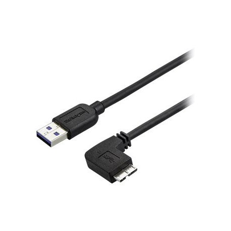 StarTech.com Cavo Micro USB 3.0 slim - USB-A a Micro-B ad angolo destro da 2m - M/M - Cavo USB - Micro USB tipo B (M) a USB Tip