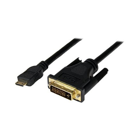 StarTech.com Cavo Mini HDMI a DVI-D 1 m - M/M - Cavo adattatore - DVI-D maschio a mini HDMI maschio - 1 m - schermato - nero - 