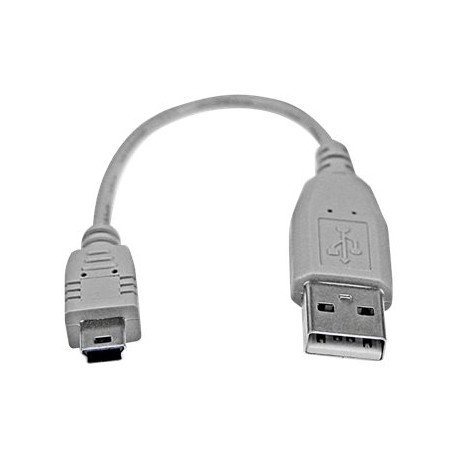 StarTech.com Cavo mini USB 2.0 15 cm - A a mini B - Cavo USB - USB (M) a mini-USB Type B (M) - USB 2.0 - 15 cm - grigio - per P