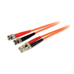 StarTech.com Cavo patch duplex in fibra multimodale 62,5/125 1 m LC/ST - LSZH (FIBLCST1) - Cavo patch - LC multi-mode (M) a ST 