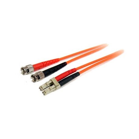 StarTech.com Cavo patch duplex in fibra multimodale 62,5/125 1 m LC/ST - LSZH (FIBLCST1) - Cavo patch - LC multi-mode (M) a ST 