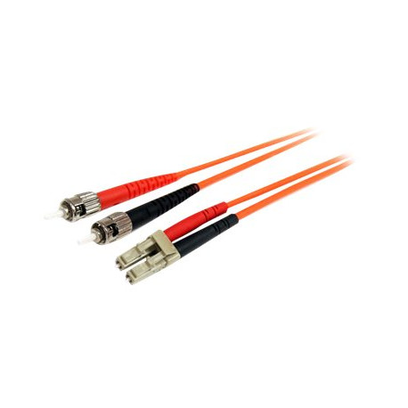 StarTech.com Cavo patch duplex in fibra multimodale 62,5/125 2 m LC/ST - LSZH (FIBLCST2) - Cavo di rete - LC multi-mode (M) a S