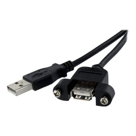 StarTech.com Cavo Prolunga USB 2.0 per montaggio a pannello di Tipo A/A - Connettore USB ad incasso tipo B Femmina A / Maschio 