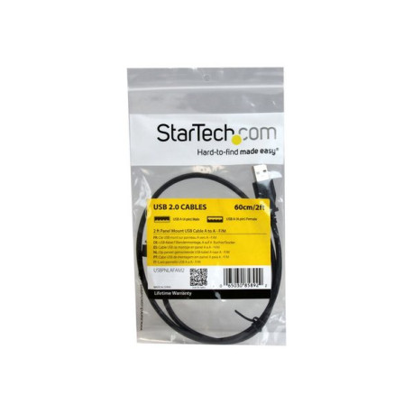 StarTech.com Cavo Prolunga USB 2.0 per montaggio a pannello di Tipo B/B - Connettore USB ad incasso tipo B Femmina A / Maschio 