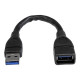 StarTech.com Cavo prolunga USB 3.0 Tipo A da 15 cm da A ad A di colore nero - Maschio/Femmina - Prolunga USB - USB Tipo A (F) a