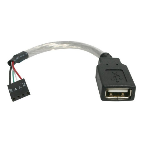 StarTech.com Cavo USB 2.0 15 cm - USB A femmina a collettore scheda madre USB 4 pin F/F - Cavo USB - USB (F) a header USB 2.0 a