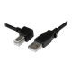 StarTech.com Cavo USB 2.0 A a B con angolare sinistro 2 m - M/M - Cavo USB - USB Tipo B (M) a USB (M) - USB 2.0 - 2 m - connett