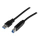 StarTech.com Cavo USB 3.0 SuperSpeed A a B certificato da 2 m - M/M - Cavo USB - USB Type B (M) a USB Tipo A (M) - USB 3.0 - 2 