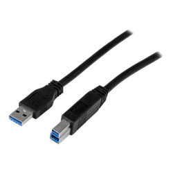 StarTech.com Cavo USB 3.0 SuperSpeed A a B certificato da 2 m - M/M - Cavo USB - USB Type B (M) a USB Tipo A (M) - USB 3.0 - 2 