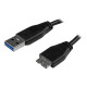 StarTech.com Cavo USB 3.0 Tipo A a Micro B slim - Connettore USB3.0 A a Micro B slim SuperSpeed Maschio/Maschio - 15cm - Cavo U