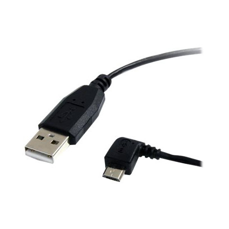 StarTech.com Cavo USB A - Micro B ad angolo sinistro da 1,8m - nero - Cavo USB - USB (M) a Micro-USB Tipo B (M) - USB 2.0 - 1.8