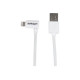 StarTech.com Cavo USB a connettore Lightning da 8 pin angolato da 2m - bianco - Cavo Lightning - Lightning maschio a USB maschi