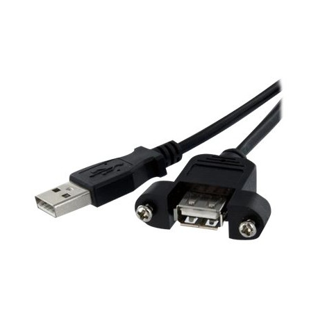 StarTech.com Cavo USB a pannello 91 cm A ad A - F/M - Prolunga USB - USB (F) a USB (M) - USB 2.0 - 91.4 cm - nero - per P/N: UU