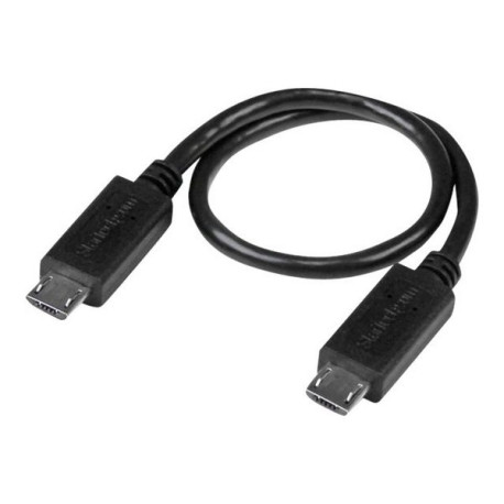 StarTech.com Cavo USB OTG - Micro USB a Micro USB - M/M - 20cm - Cavo USB - Micro-USB Tipo B (M) a Micro-USB Tipo B (M) - USB O