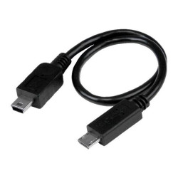 StarTech.com Cavo USB OTG - Micro USB a Mini USB - M/M - 20cm - Cavo USB - mini-USB Type B (M) a Micro-USB Tipo B (M) - USB OTG