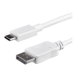 StarTech.com Cavo USB-C a DisplayPort da 1m - 4K 60Hz - Bianco - Cavo USB Tipo-C - Compatible con Thunderbolt 3 - Adattatore vi