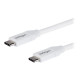 StarTech.com Cavo USB-C a USB-C con PD 5A - M/M - Bianco da 2m - USB 2.0 - Certificato USB-IF - Cavo USB - USB-C (M) a USB-C (M