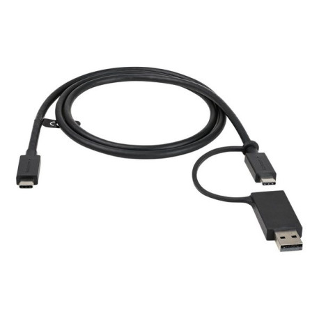 StarTech.com Cavo USB-C da 1m con adattatore dongle USB-A - Cavo ibrido 2-in-1 USB tipo C con USB-A 10Gbps/100W PD (USBCCADP) -