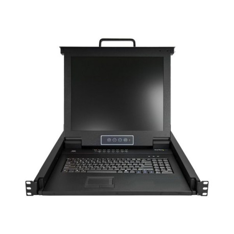 StarTech.com Console KVM a 16 porte VGA montabile a rack con cavi da 1,8m 1U - Switch KVM integrato con monitor LCD 17" /USB (R