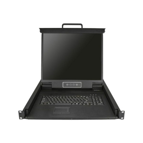 StarTech.com Console KVM per server rack 1U - KVM VGA a 1 porta con monitor LCD 19" - LCD - Supporto USB - 50.000 MTBF (RKCONS1