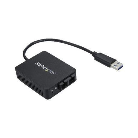 StarTech.com Convertitore da USB a fibra ottica - 1000Base-SX SC - Multimodale - Adattatore di rete Gigabit Ethernet USB 3.0 (U